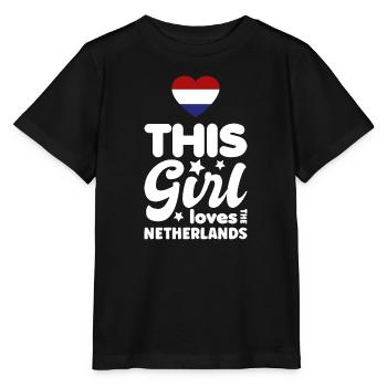 Pays-Bas Drapeau Hollande Drapeau néerlandais - T-shirt bio MINI CREATOR Stanley/Stella Enfant - noir - Devant - Mikhail (115cm)