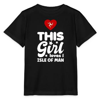 Drapeau de l’île de Man Triskele Drapeau de l’île de Man - T-shirt bio MINI CREATOR Stanley/Stella Enfant - noir - Devant - Mikhail (115cm)