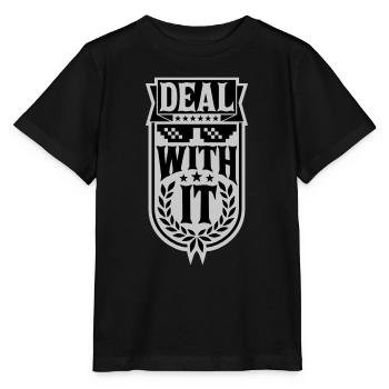 Bannière Traitez-le - T-shirt bio MINI CREATOR Stanley/Stella Enfant - noir - Devant - Mikhail (115cm)