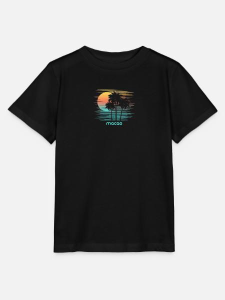 Macao Stilvoller Souvenirurlaub - Stanley/Stella Kinder T-Shirt MINI CREATOR - Schwarz