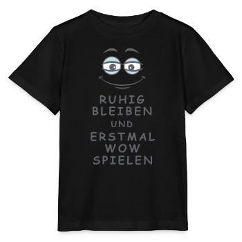 WOW spielen - Stanley/Stella Kinder T-Shirt MINI CREATOR  - Schwarz - Vorne - Mikhail (115cm)