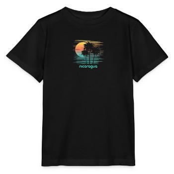 Nicaragua Stilvoller Souvenirurlaub - Stanley/Stella Kinder T-Shirt MINI CREATOR  - Schwarz - Vorne - Mikhail (115cm)