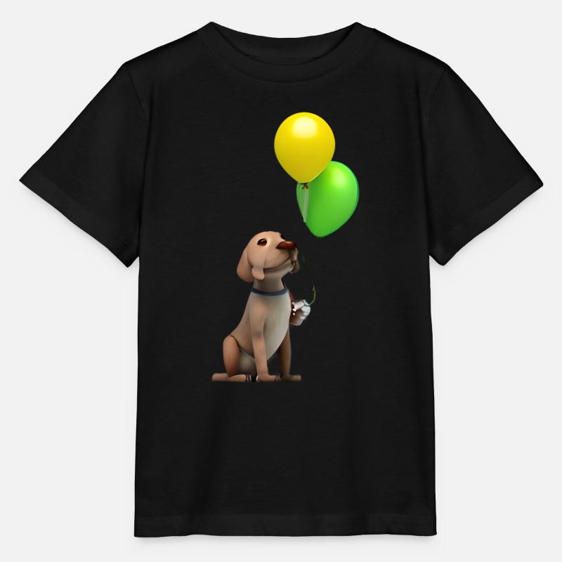 Labrador, propriétaire du chiot Labrador Retriever - T-shirt bio MINI CREATOR Stanley/Stella Enfant - noir