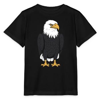 Citation humour Oiseau aigle - T-shirt bio MINI CREATOR Stanley/Stella Enfant - noir - Devant - Mikhail (115cm)