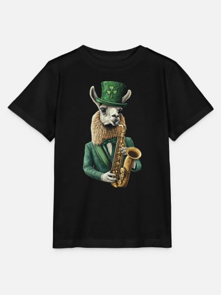 Lama - Stanley/Stella Kinder T-Shirt MINI CREATOR - Schwarz