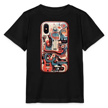 Le gardien mélodique - T-shirt bio MINI CREATOR Stanley/Stella Enfant - noir - Devant - Mikhail (115cm)