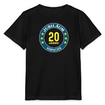 Verputzer Jubiläum 20 Jahre 20 jähriges Jubi - Stanley/Stella Kinder T-Shirt MINI CREATOR  - Schwarz - Vorne - Mikhail (115cm)