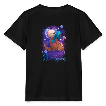Espace loutre - T-shirt bio MINI CREATOR Stanley/Stella Enfant - noir - Devant - Mikhail (115cm)