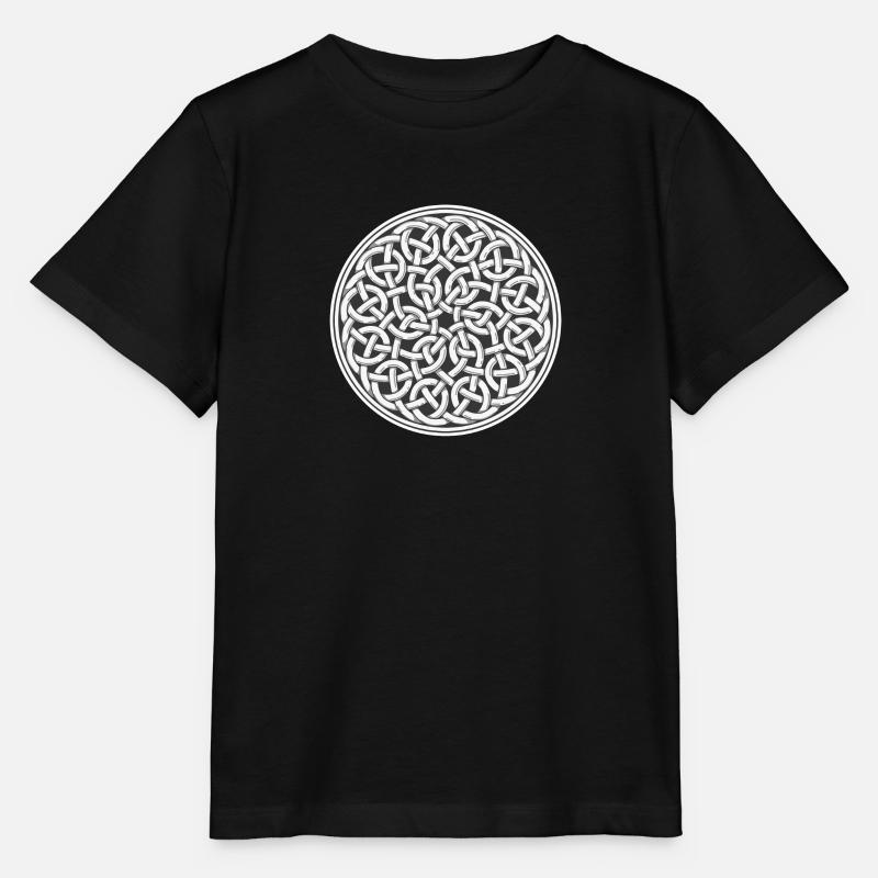 noeud celtique - T-shirt bio MINI CREATOR Stanley/Stella Enfant - noir