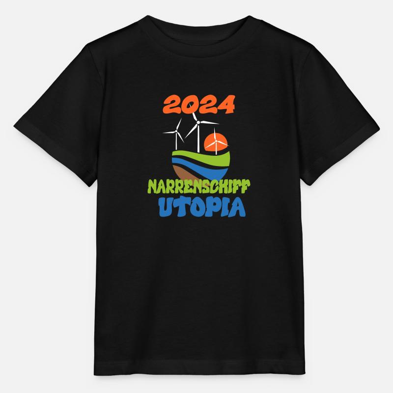 Utopia de la Nef des fous 2024 - Dates - T-shirt bio MINI CREATOR Stanley/Stella Enfant - noir