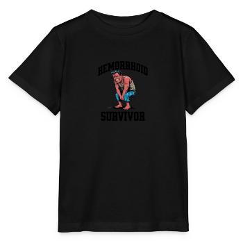 Hemorrhoid Survivor - Stanley/Stella Kinder T-Shirt MINI CREATOR  - Schwarz - Vorne - Mikhail (115cm)