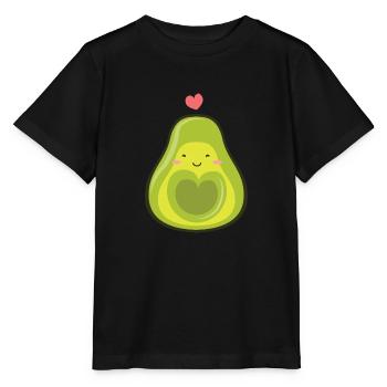 Avocado Love Couple Valentinstag (Part2) - Stanley/Stella Kinder T-Shirt MINI CREATOR  - Schwarz - Vorne - Mikhail (115cm)