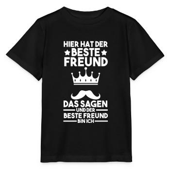 Bester Freund - Stanley/Stella Kinder T-Shirt MINI CREATOR  - Schwarz - Vorne - Mikhail (115cm)