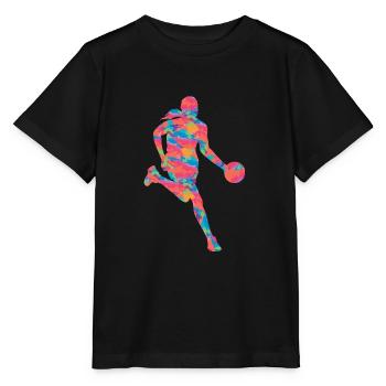 Basketball player Basketball player Basketball - Stanley/Stella MINI CREATOR Kids’ T-Shirt - black - Front - Mikhail (115cm)