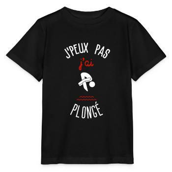 Ich kann nicht, ich bin getaucht - Stanley/Stella Kinder T-Shirt MINI CREATOR  - Schwarz - Vorne - Mikhail (115cm)
