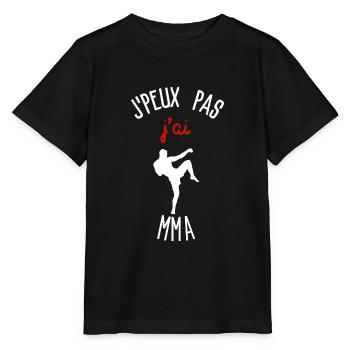 Ich kann nicht, ich habe MMA - Stanley/Stella Kinder T-Shirt MINI CREATOR  - Schwarz - Vorne - Mikhail (115cm)