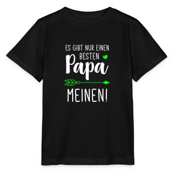 Es gibt nur einen Besten Papa / Bester Papa - Stanley/Stella Kinder T-Shirt MINI CREATOR  - Schwarz - Vorne - Mikhail (115cm)