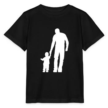 father and son - Stanley/Stella MINI CREATOR Kids’ T-Shirt - black - Front - Mikhail (115cm)
