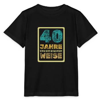 40 - Stanley/Stella Kinder T-Shirt MINI CREATOR  - Schwarz - Vorne - Mikhail (115cm)