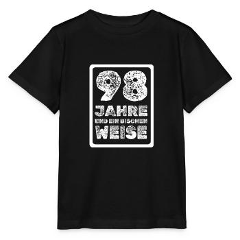 Weisheit 98 - Stanley/Stella Kinder T-Shirt MINI CREATOR  - Schwarz - Vorne - Mikhail (115cm)