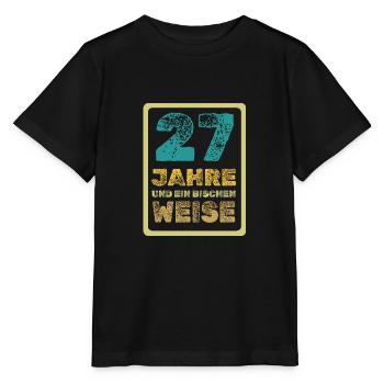 Weisheit 27 - Stanley/Stella Kinder T-Shirt MINI CREATOR  - Schwarz - Vorne - Mikhail (115cm)