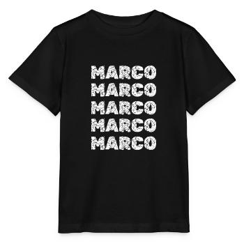 Cadeau pour Marco - T-shirt bio MINI CREATOR Stanley/Stella Enfant - noir - Devant - Mikhail (115cm)