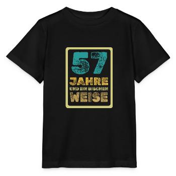 Age 57 - Stanley/Stella MINI CREATOR Kids’ T-Shirt - black - Front - Mikhail (115cm)