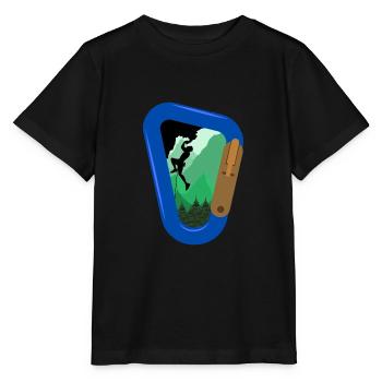 Rock Climbing - Stanley/Stella MINI CREATOR Kids’ T-Shirt - black - Front - Mikhail (115cm)