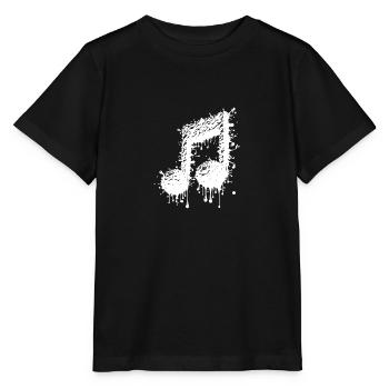 Liquid Music Eighth Notes Scale - Stanley/Stella MINI CREATOR Kids’ T-Shirt - black - Front - Mikhail (115cm)
