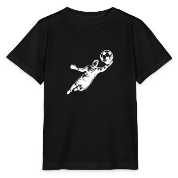 Sportliche Höchstleistung Torwart pariert Schuss - Stanley/Stella Kinder T-Shirt MINI CREATOR  - Schwarz - Vorne - Mikhail (115cm)