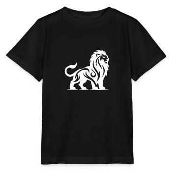 Tribal lion with wild mane - Stanley/Stella MINI CREATOR Kids’ T-Shirt - black - Front - Mikhail (115cm)