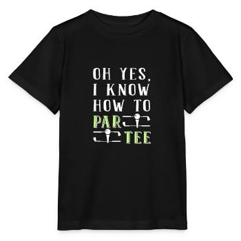 Golf Golfers Golfers - Stanley/Stella MINI CREATOR Kids’ T-Shirt - black - Front - Mikhail (115cm)