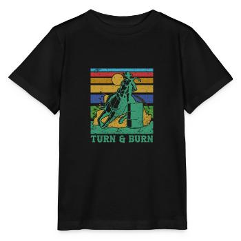 Barrel Racing - Stanley/Stella MINI CREATOR Kids’ T-Shirt - black - Front - Mikhail (115cm)