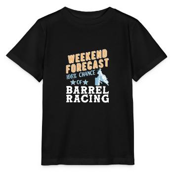 Barrel Racing - Stanley/Stella MINI CREATOR Kids’ T-Shirt - black - Front - Mikhail (115cm)