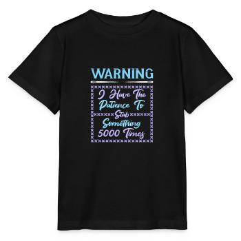 Cross Stitch Cross Stitch Embroidery - Stanley/Stella MINI CREATOR Kids’ T-Shirt - black - Front - Mikhail (115cm)