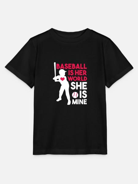 Baseballspieler Baseball - Stanley/Stella Kinder T-Shirt MINI CREATOR  - Schwarz