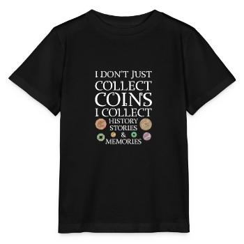 Les collectionneurs de pièces collectent des pièces - T-shirt bio MINI CREATOR Stanley/Stella Enfant - noir - Devant - Mikhail (115cm)