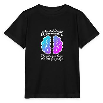Santé mentale Mentale Gesundheit - T-shirt bio MINI CREATOR Stanley/Stella Enfant - noir - Devant - Mikhail (115cm)