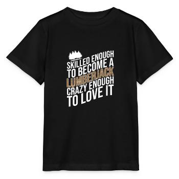 Bûcheron Bûcheron Tronçonneuse - T-shirt bio MINI CREATOR Stanley/Stella Enfant - noir - Devant - Mikhail (115cm)