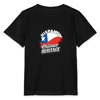 Hispanic Chilean Heritage Pride - Chile Heritage - Stanley/Stella MINI CREATOR Kids’ T-Shirt - black - Front - Mikhail (115cm)