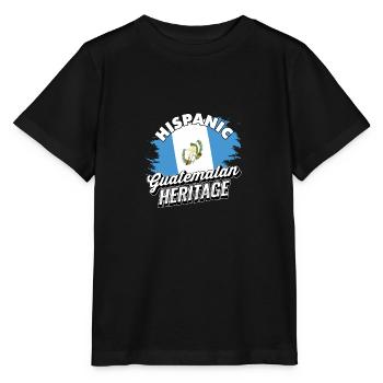 Hispanic Guatemalan Heritage - Guatemala Heritage - Stanley/Stella MINI CREATOR Kids’ T-Shirt - black - Front - Mikhail (115cm)