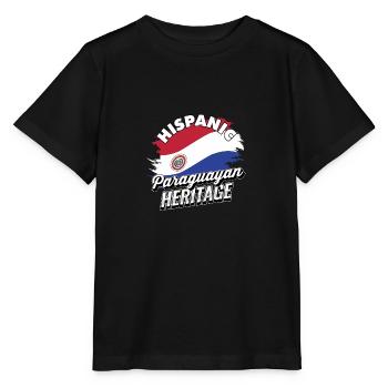 Hispanic Paraguayan Heritage - USA Heritage Gifts - Stanley/Stella MINI CREATOR Kids’ T-Shirt - black - Front - Mikhail (115cm)