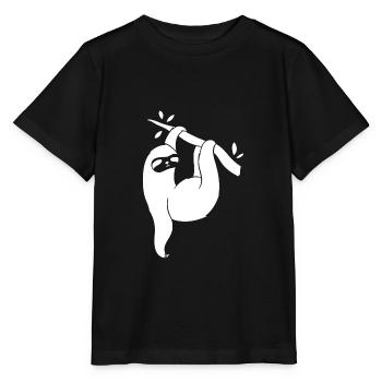 Sloth Chill Relax Relax Temps de sortie - T-shirt bio MINI CREATOR Stanley/Stella Enfant - noir - Devant - Mikhail (115cm)