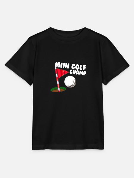 Golf Champ - Stanley/Stella Kinder T-Shirt MINI CREATOR - Schwarz