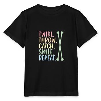 Swirl. Throw. Catch. Smile. Try again. Begged - Stanley/Stella MINI CREATOR Kids’ T-Shirt - black - Front - Mikhail (115cm)