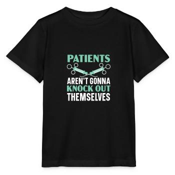 Die Patienten werden sich nicht selbst betäuben - Stanley/Stella Kinder T-Shirt MINI CREATOR  - Schwarz - Vorne - Mikhail (115cm)
