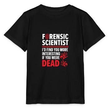 Les médecins légistes vous trouvent intéressant - T-shirt bio MINI CREATOR Stanley/Stella Enfant - noir - Devant - Mikhail (115cm)