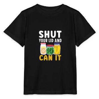 Fermez le couvercle et mettez-le dans la boîte de conserve Konser - T-shirt bio MINI CREATOR Stanley/Stella Enfant - noir - Devant - Mikhail (115cm)
