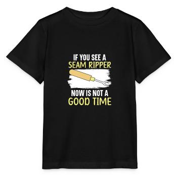 If you see a seam ripper, there is no g - Stanley/Stella MINI CREATOR Kids’ T-Shirt - black - Front - Mikhail (115cm)