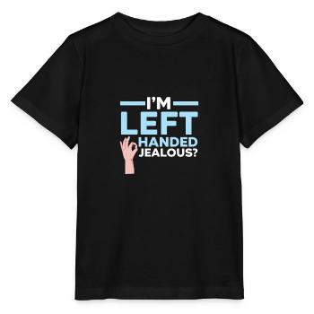 I'm left-handed Jealous? Left-handed Wi - Stanley/Stella MINI CREATOR Kids’ T-Shirt - black - Front - Mikhail (115cm)
